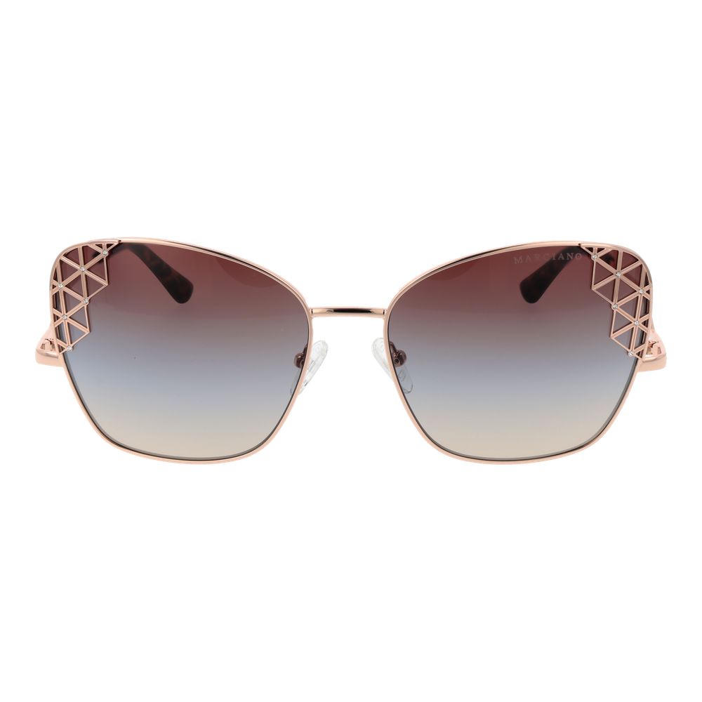 Rose Gold Metal Sunglasses