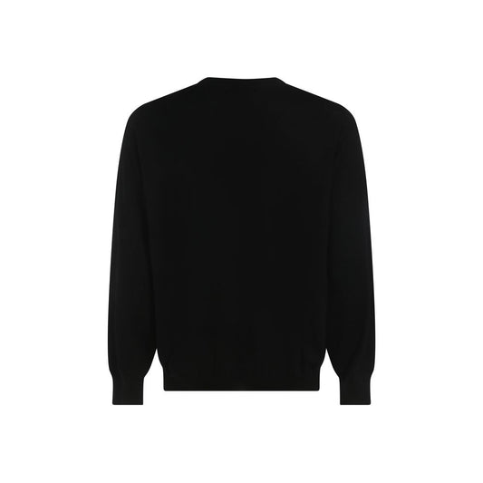 Black Fleece Wool Sweatshirt