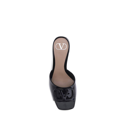 Black Calf Leather Bos Taurus Sandals