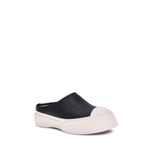 Black Rubber Mules