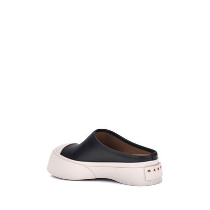 Black Rubber Mules