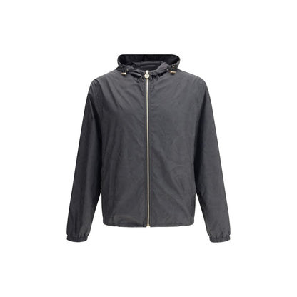 Black Polyester Shell Jacket