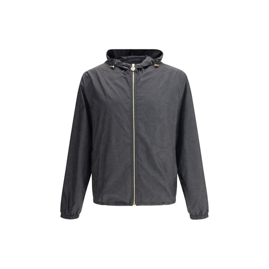 Black Polyester Shell Jacket