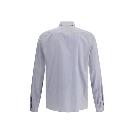 Blue Cotton Pattern Shirt