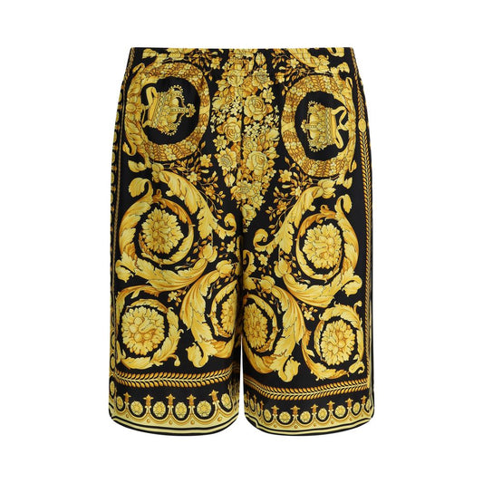 Multicolor Silk Bermuda Shorts
