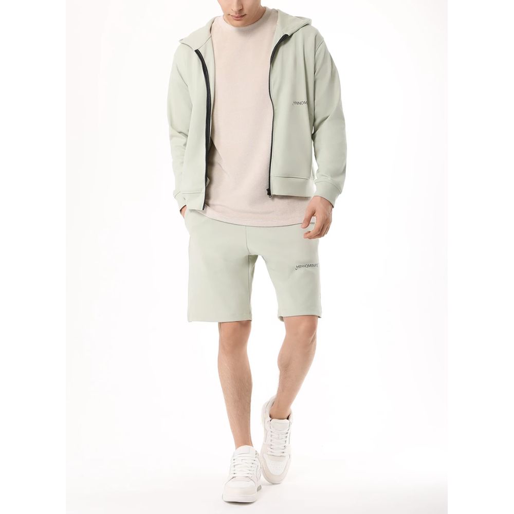 Green Cotton Men's Hoodie