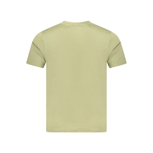 Green Cotton Men T-Shirt