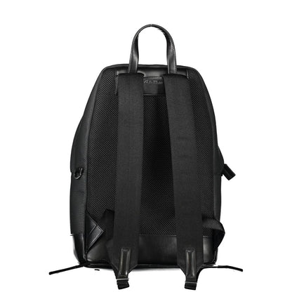 Black Polyester Backpack