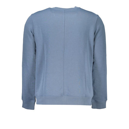 Blue Polyester Men Sweater