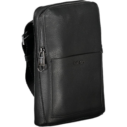 Black Polyester Shoulder Bag