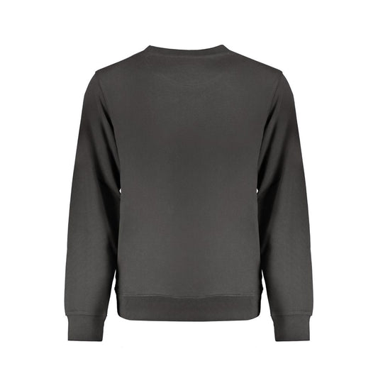 Black Cotton Men Sweater