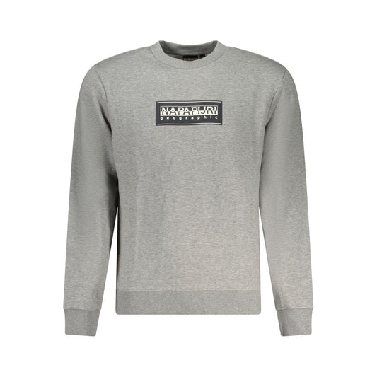 Gray Cotton Men Sweater