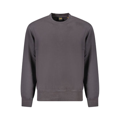 Black Cotton Men's Sweatshirt