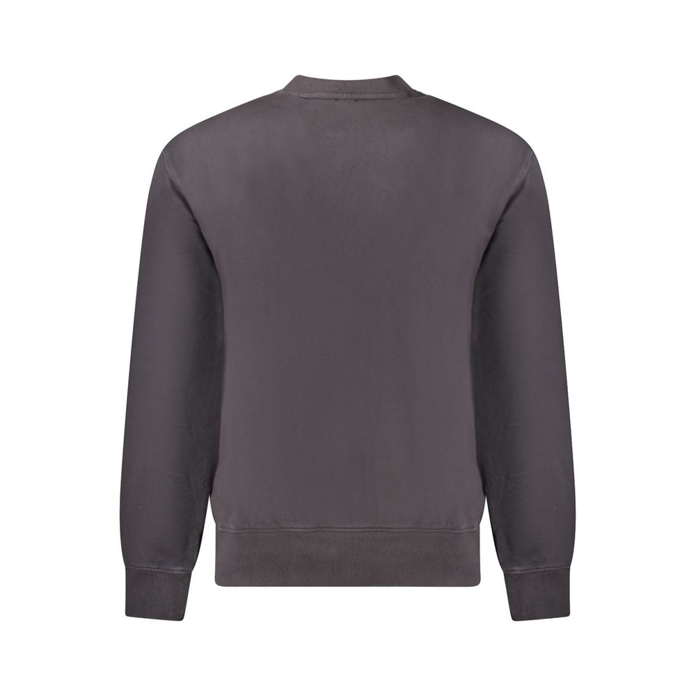 Black Cotton Men's Sweatshirt