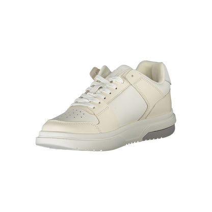 White Polyester Sneaker