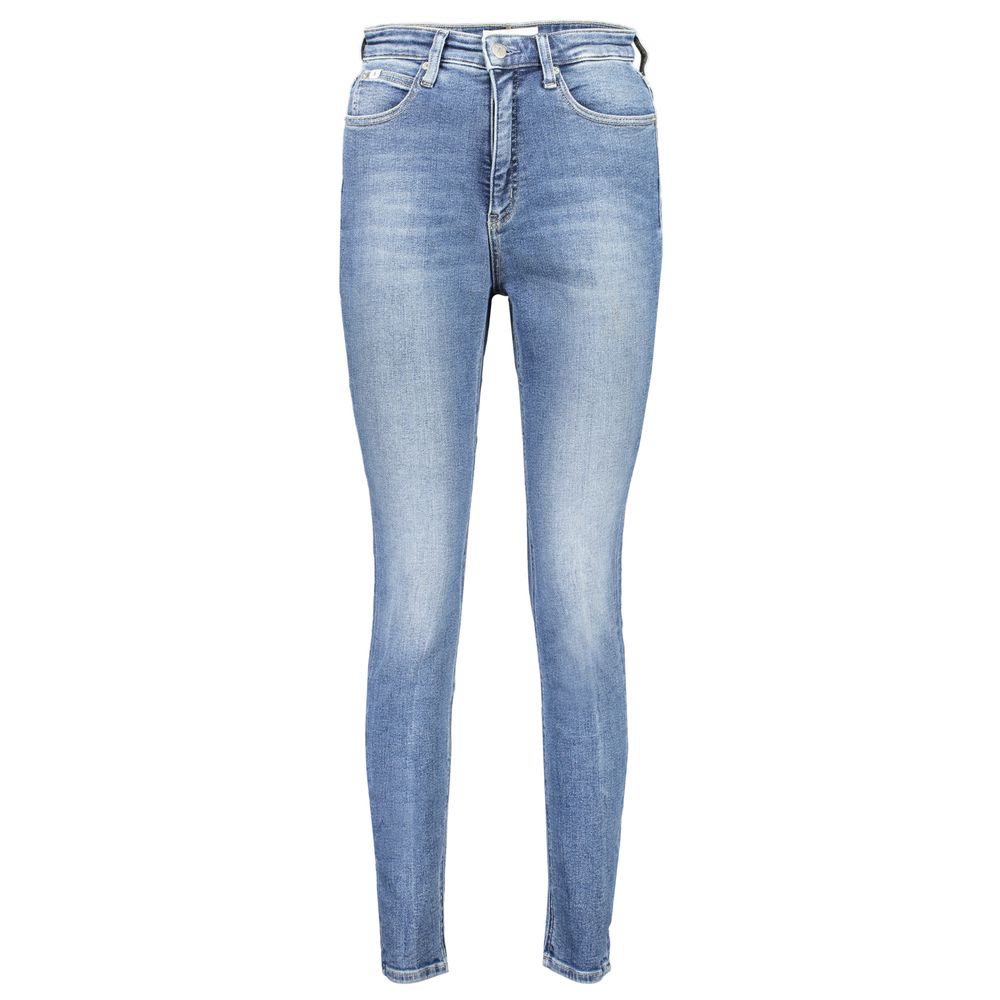 Blue Cotton Women Jeans