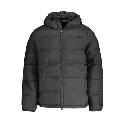 Black Nylon Men Jacket