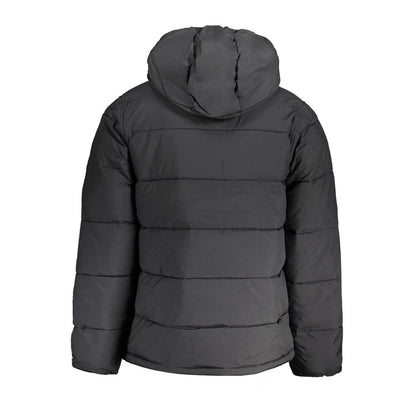 Black Nylon Men Jacket