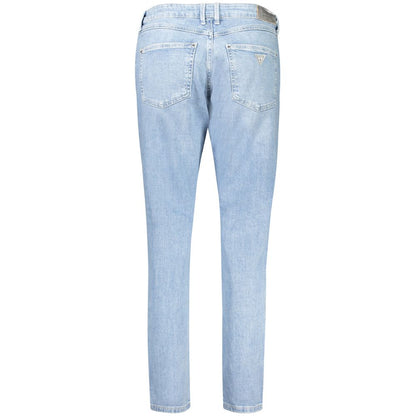 Blue Cotton Women Jeans