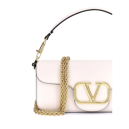 White Calf Leather Bos Taurus Shoulder Bag