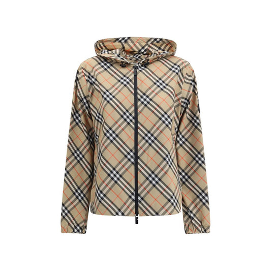 Beige Polyester Shell Jacket
