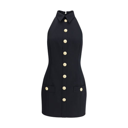 Black Fleece Wool Casual Dress