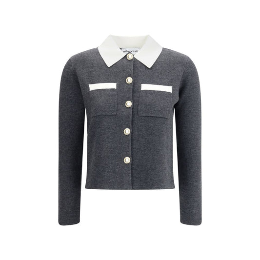 Gray Wool Cardigan