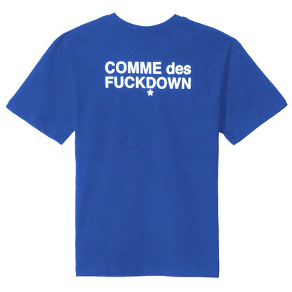 Blue Cotton Women T-Shirt