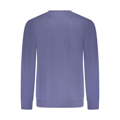 Blue Cotton Men Sweater