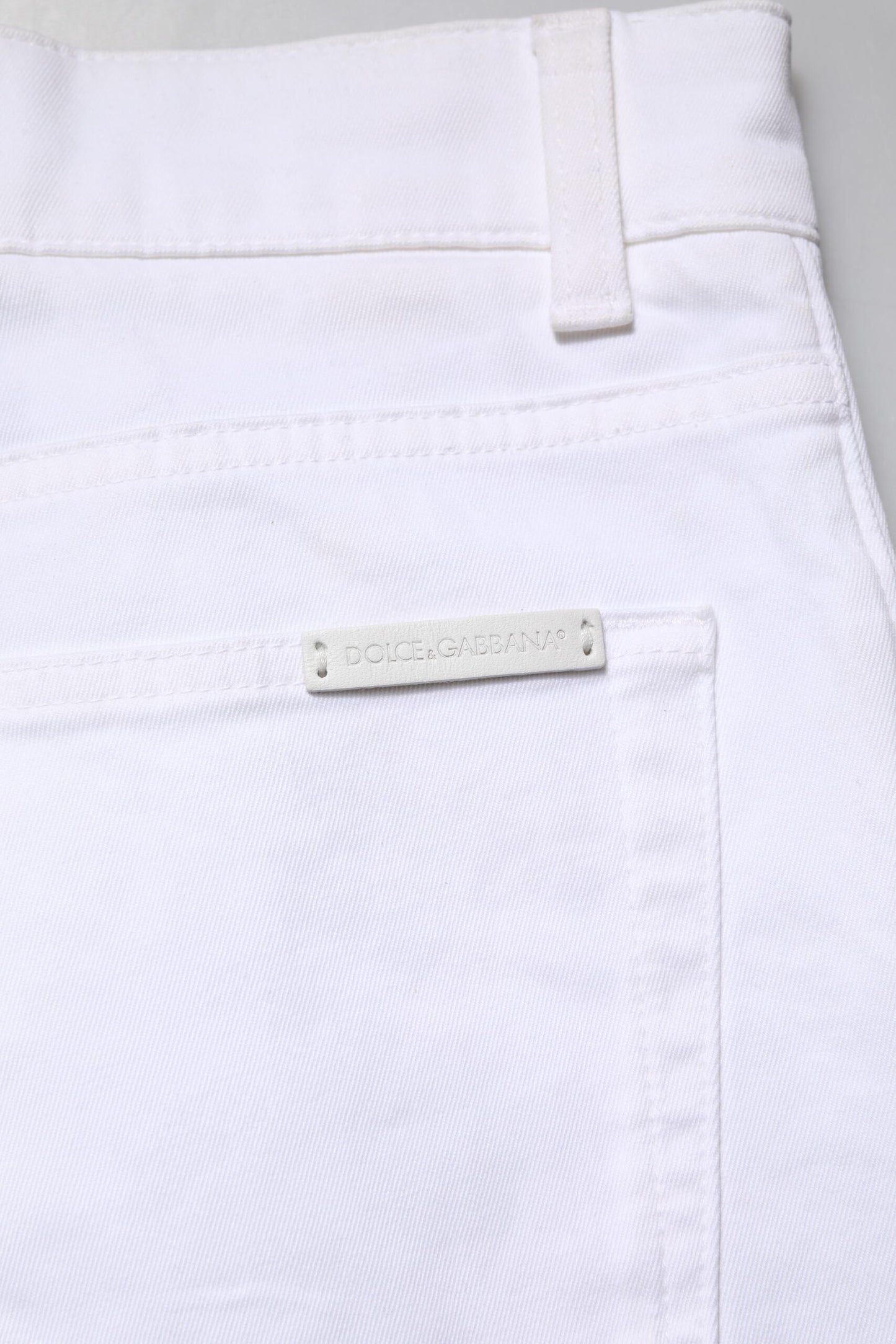 White Cotton Skinny Men Denim Jeans