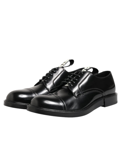 Black Leather Dress Lace Up Men Formal Shoes
