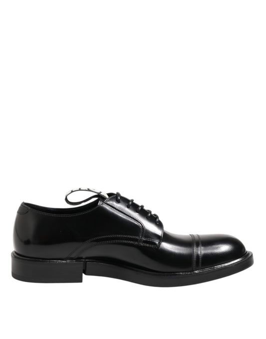Black Leather Dress Lace Up Men Formal Shoes