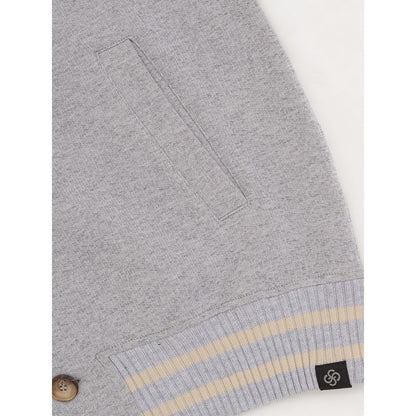 Gray Cotton Bomber
