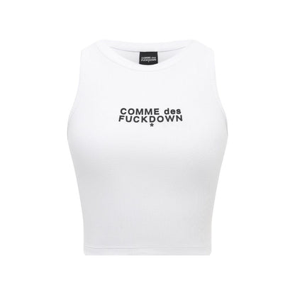 White Cotton Women Cropped T-Shirt