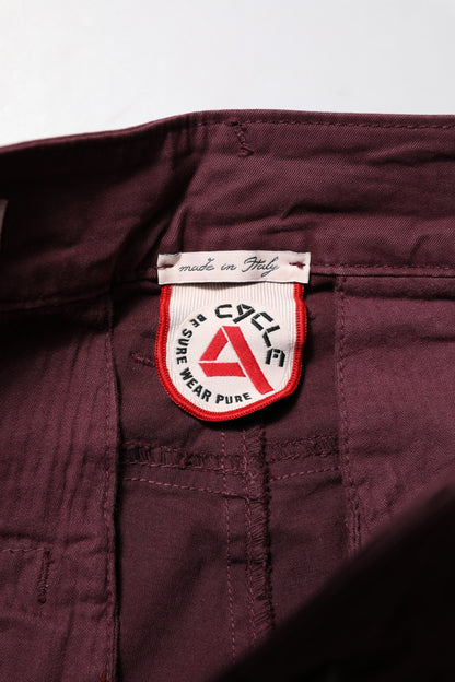 Maroon Cotton Stretch Skinny Fit Men Denim Jeans