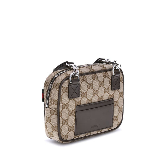 Brown Polyester Shoulder Bag