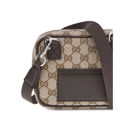 Brown Polyester Shoulder Bag