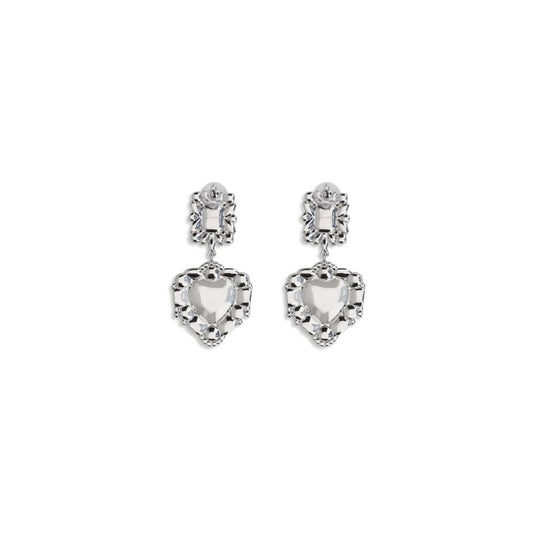 Silver Metal Earrings
