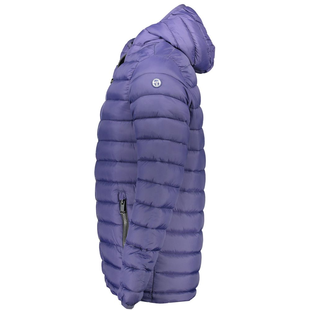 Blue Polyester Jackets & Coat