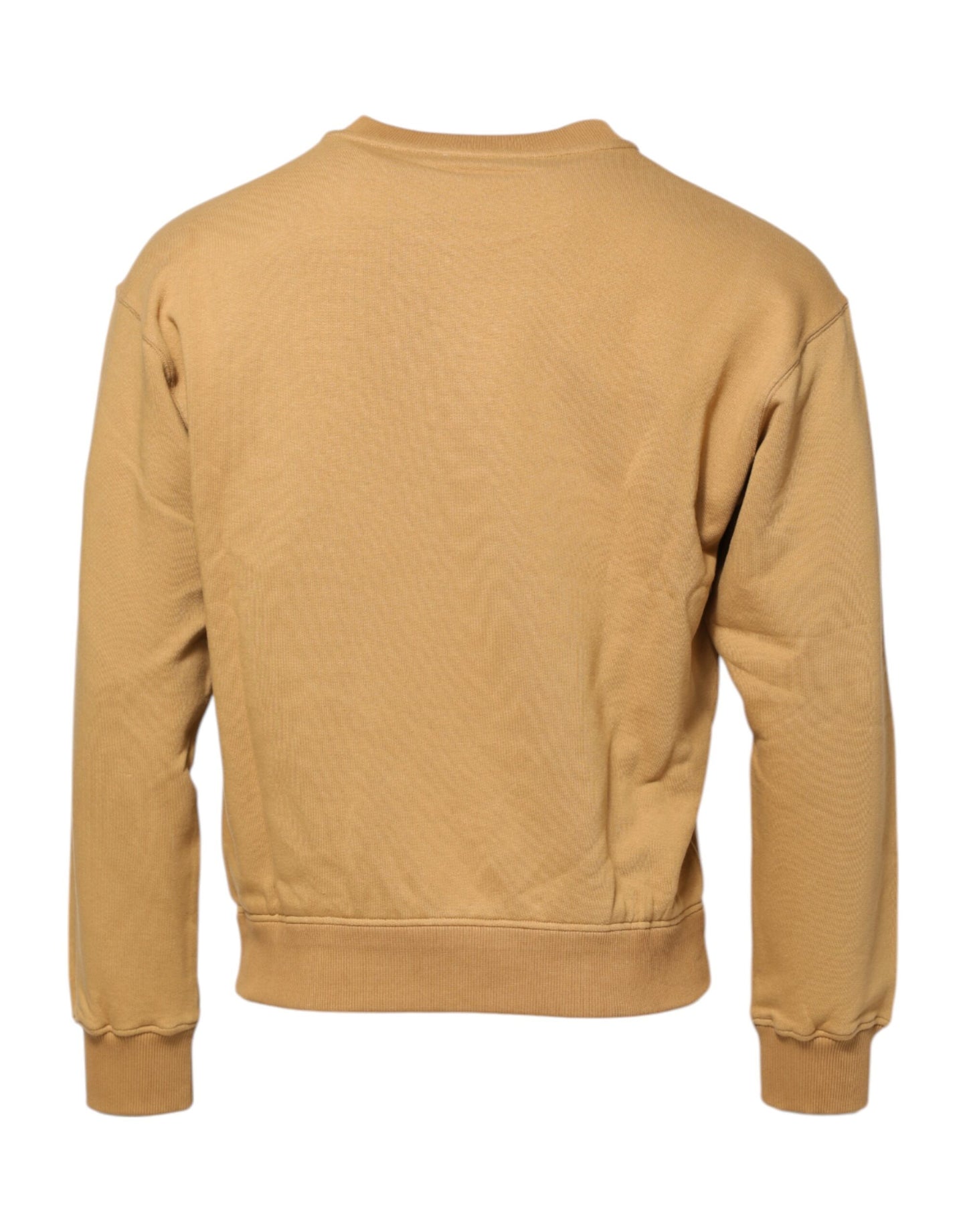 Mustard Cotton DG Embossed Pullover Sweater