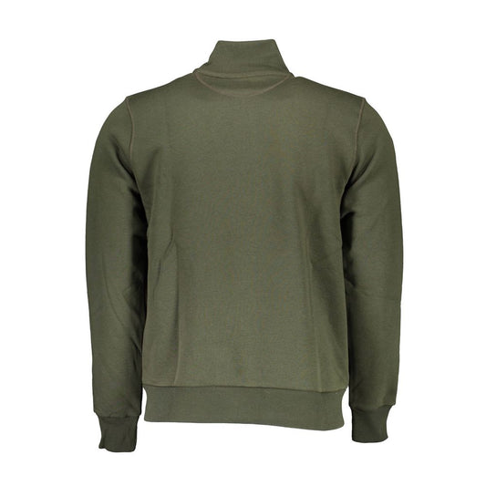 Green Cotton Men Sweater