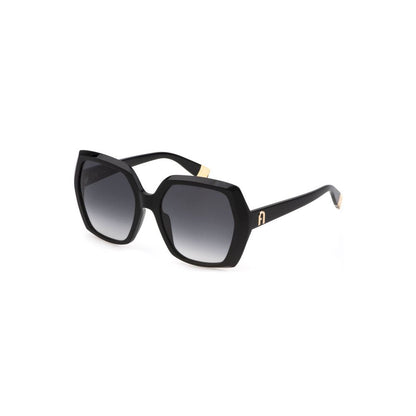 Black Acetate Women Sunglasses