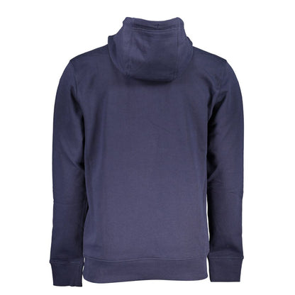 Blue Cotton Men Sweater