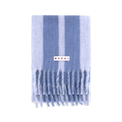 Light Blue Wool Scarf