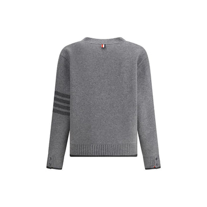 Gray Merino Wool Cardigan