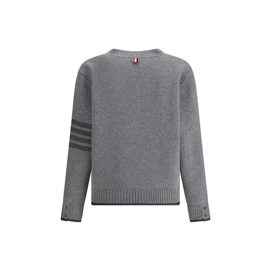 Gray Merino Wool Cardigan