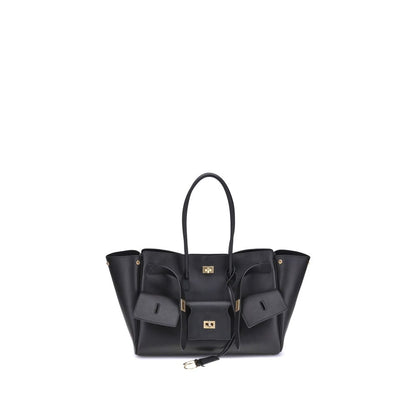 Black Calf Leather Bos Taurus Shoulder Bag