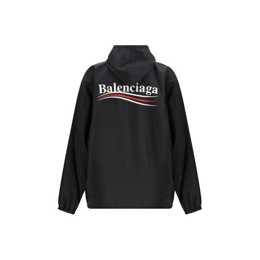 Black Polyester Shell Jacket