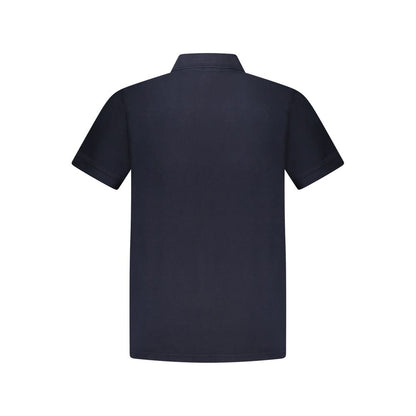Blue Cotton Polo Shirt