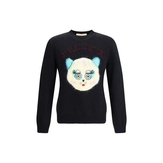 Black Cotton Sweatshirt